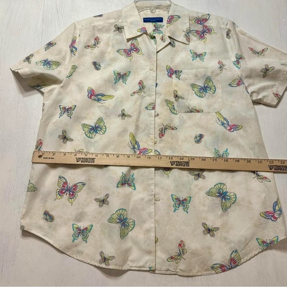 Karen Scott Multicolor Butterfly Blouse - Picture 6 of 7